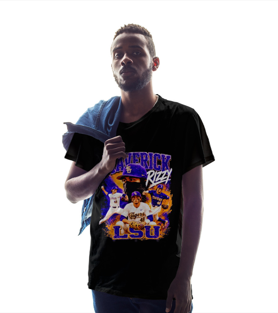 LSU Tigers Maverick Rizy Baseball Player Number 48 T-Shirt