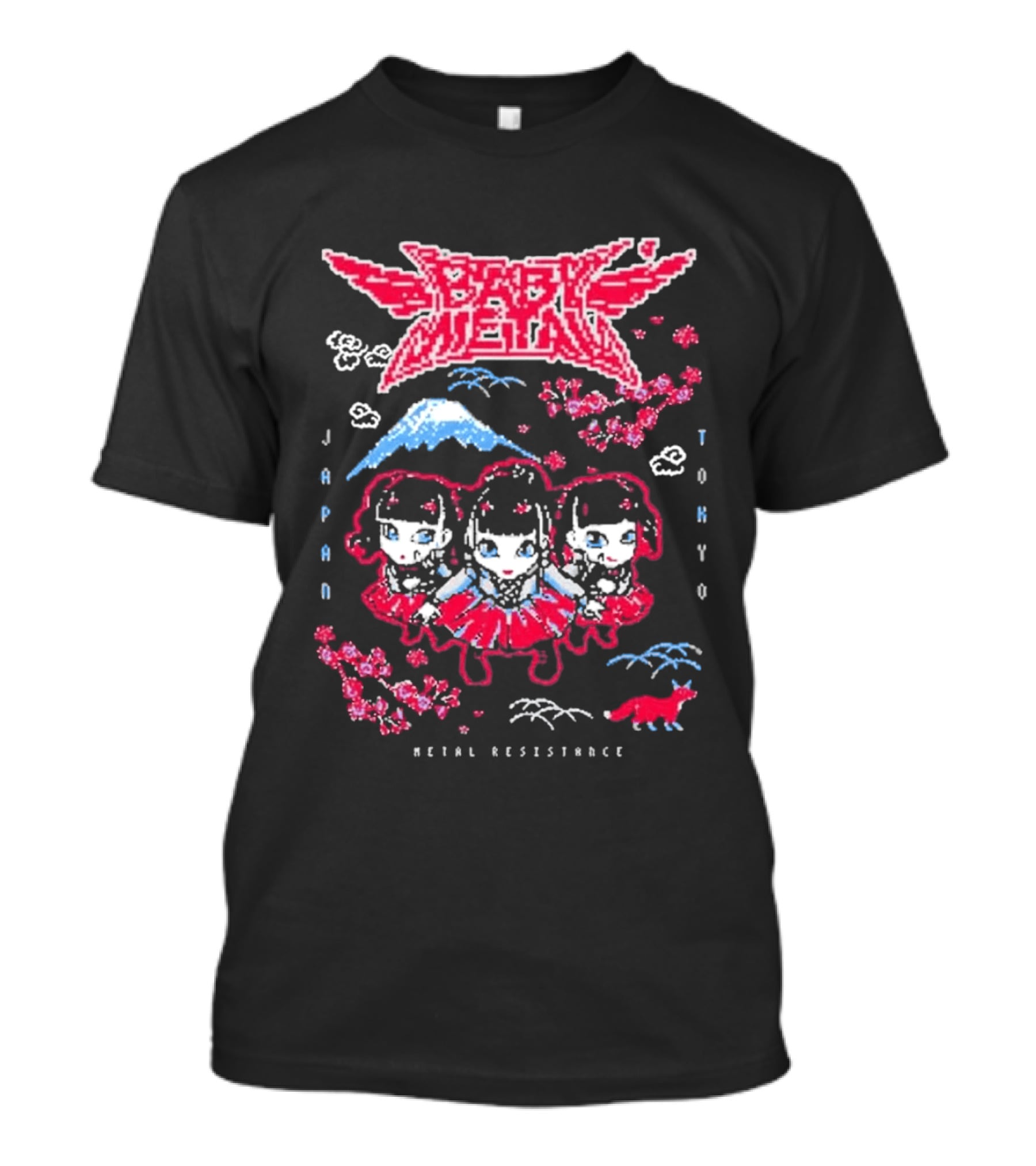 Babymetal Tokyo Japan Metal Resistance Pixel T-Shirt