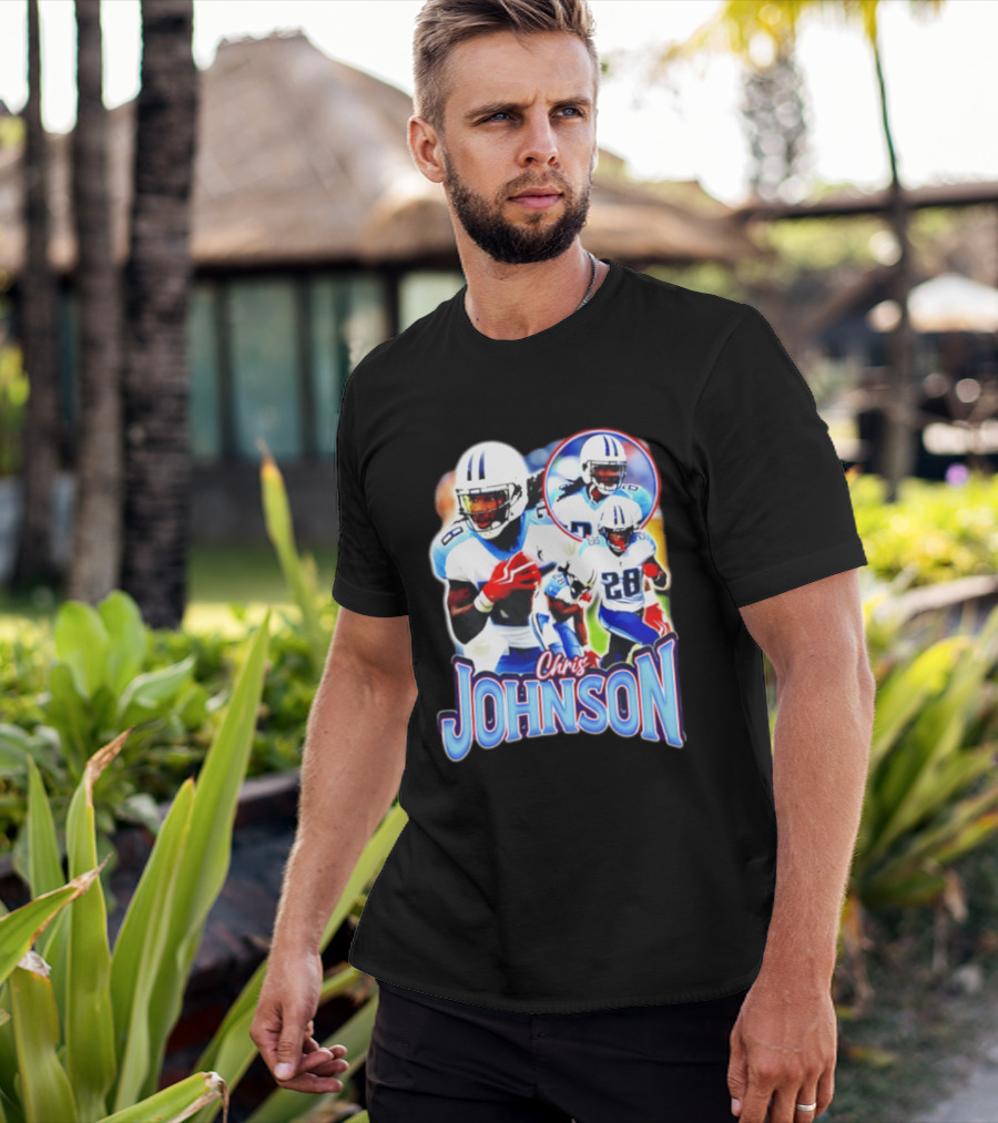 Chris Johnson Tennessee Titans 28 Vintage Style Retro Bootleg T-Shirt