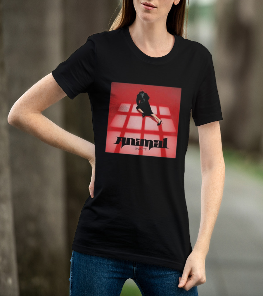 Katseye Animal Red Grid Aesthetic T-Shirt