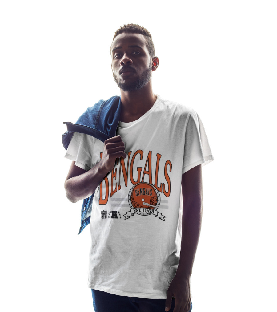 Bengals Est 1968 Helmet Vintage Football Cincinnati T-Shirt