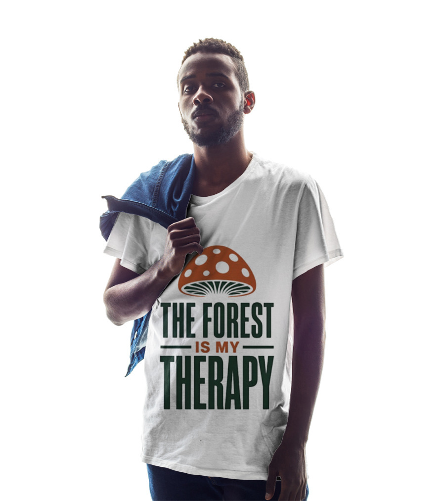 The Forest Is My Therapy Mushroom T-Shirt