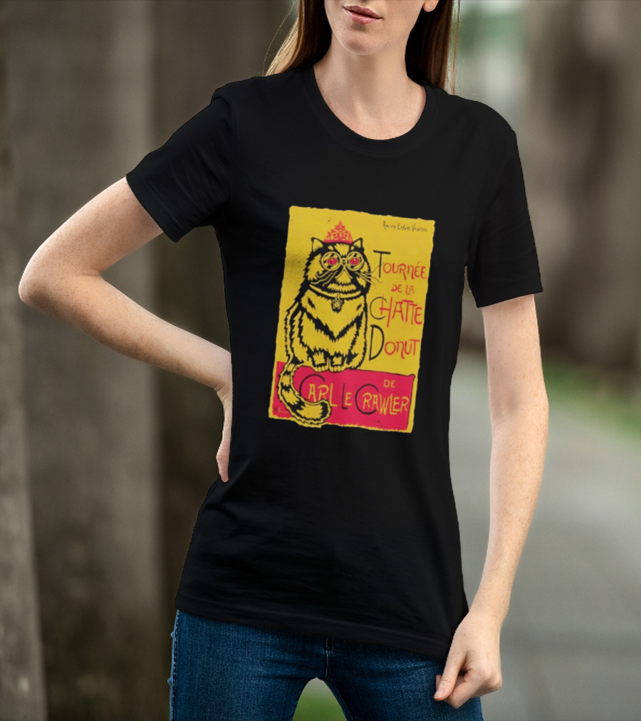 Ancien Enfant Vedette Tournee De La Chatte Donut De Carl Le Crawler Cat T-Shirt