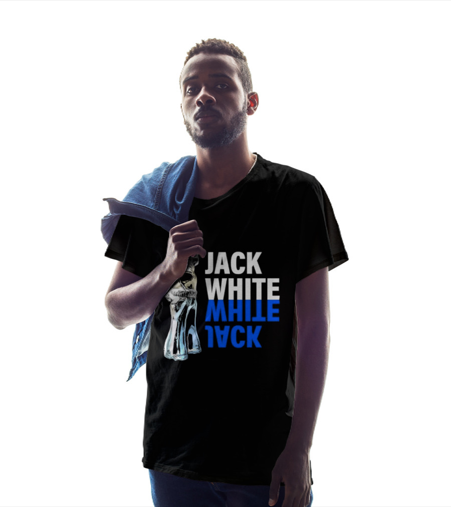 Jack White Rock Musician Skull Reflection T-Shirt