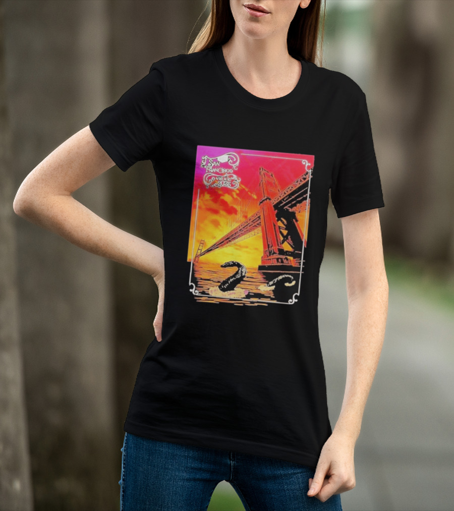 Phish The Spring Tour 2025 Bill Graham Civic Auditorium San Francisco April 22nd 23rdBridge T-Shirt