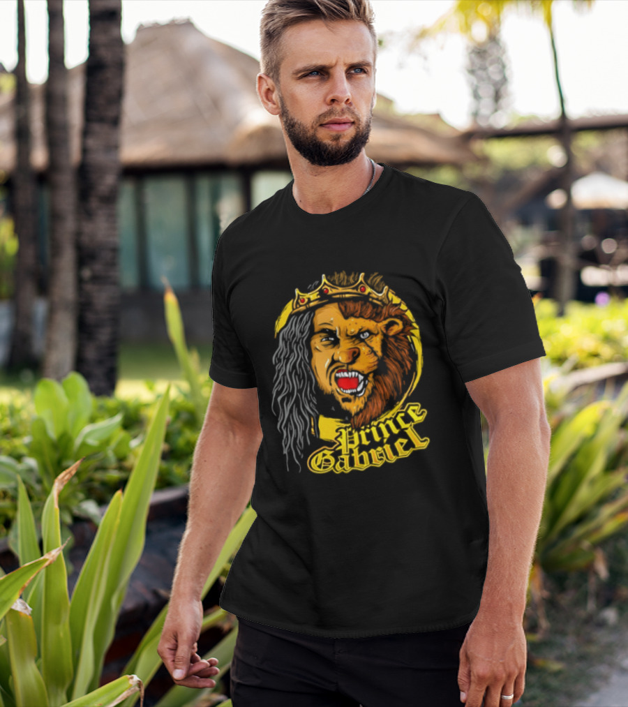 Prince Gabriel Regal Lion Face Crown Majesty T-Shirt