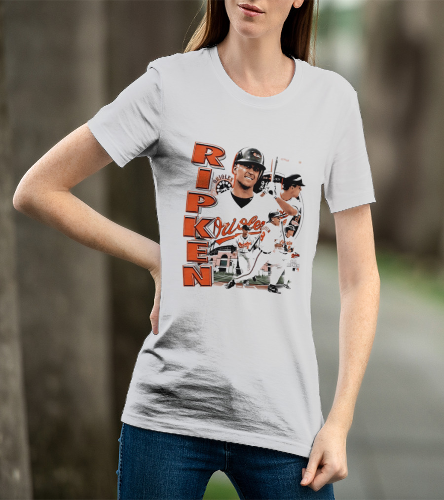Ripken Baltimore Orioles MLB 2026 Collage Baseball Themed Fan Wear T-Shirt
