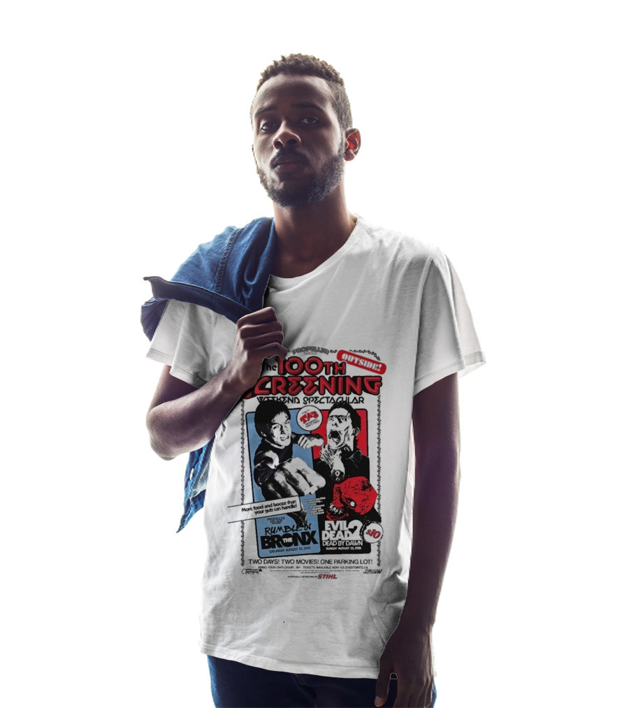 Propeller Arcade 100th Screening Weekend Spectacular Rumble In The Bronx August 22 2026 Evil Dead 2 T-Shirt