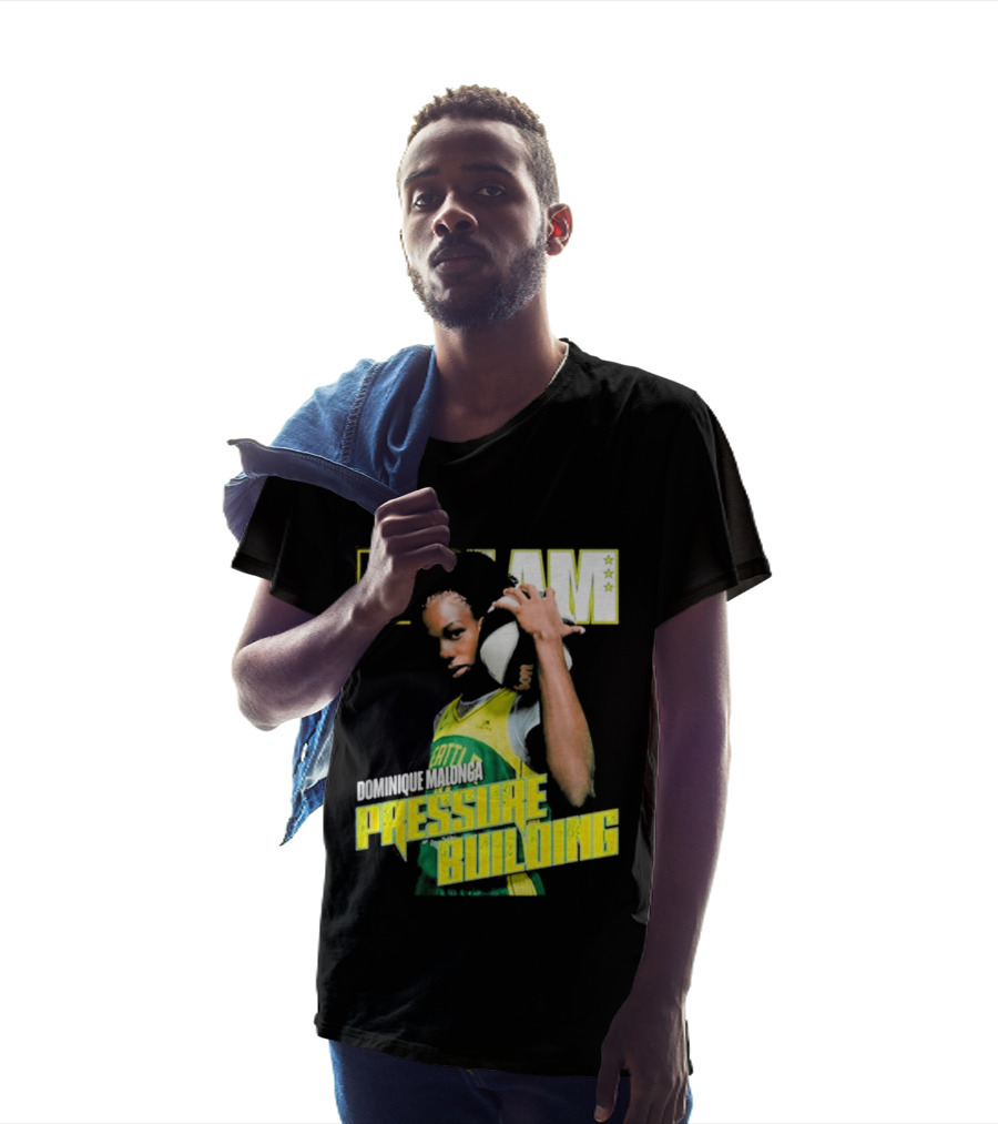 WSLAM Dominique Malonga Pressure Building Seattle Storm T-Shirt