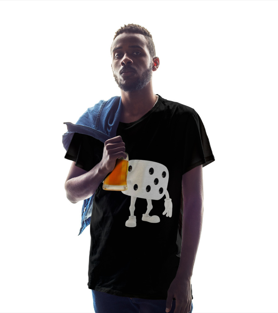 Dice Holding Beer Meme T-Shirt