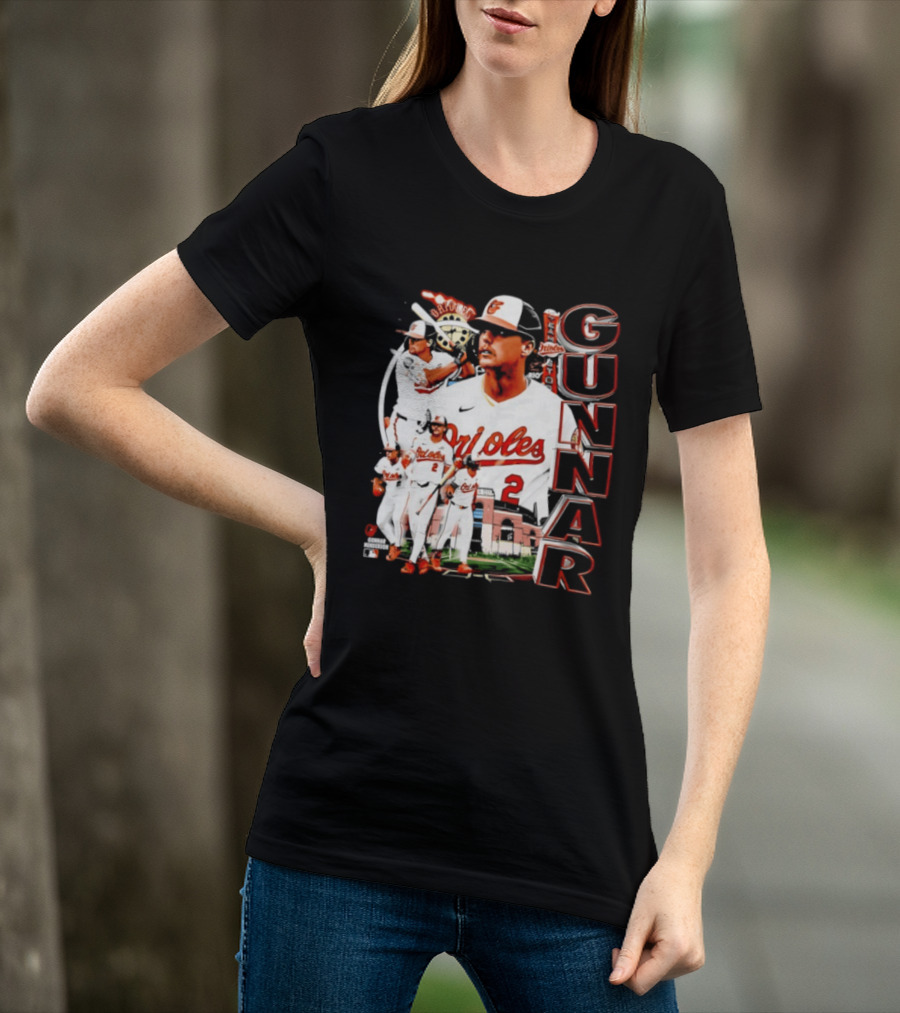 Gunnar Henderson Baltimore Orioles MLB 2026 Collage T-Shirt