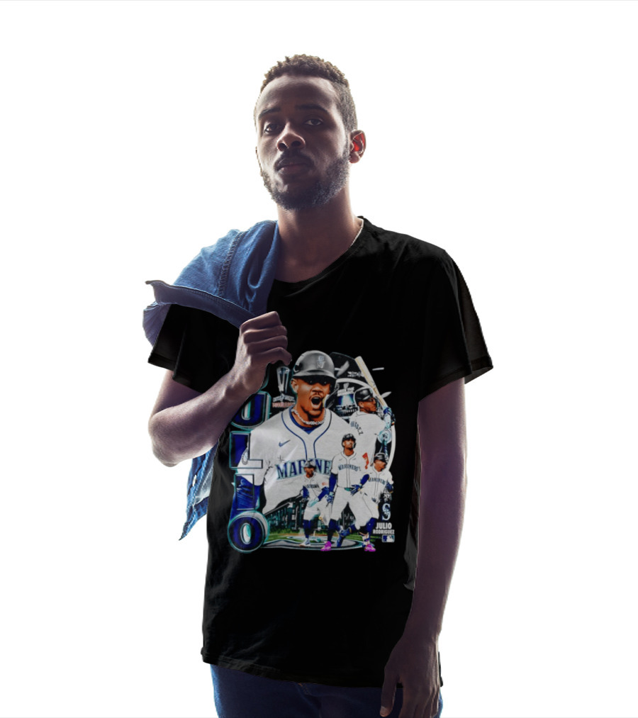Julio Rodriguez Seattle Mariners MLB 2026 Collage Mariners Baseball Player T-Shirt
