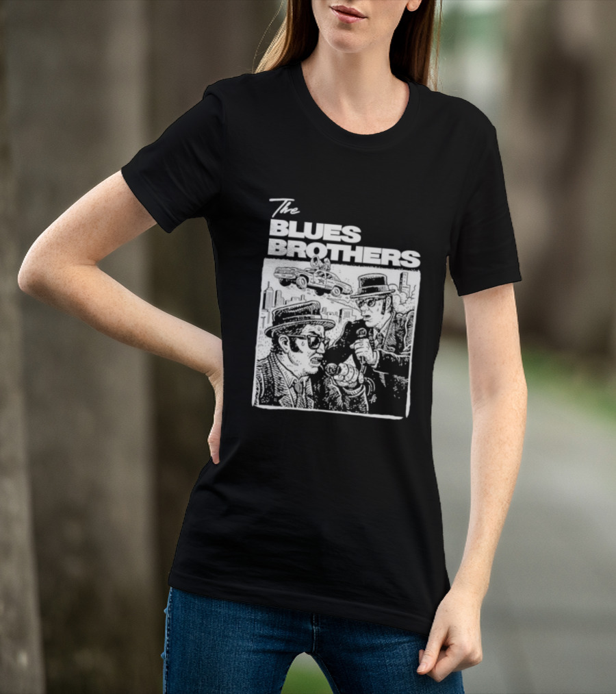 The Blues Brothers John Belushi Dan Aykroyd Classic Movie Scene Iconic Moment T-Shirt