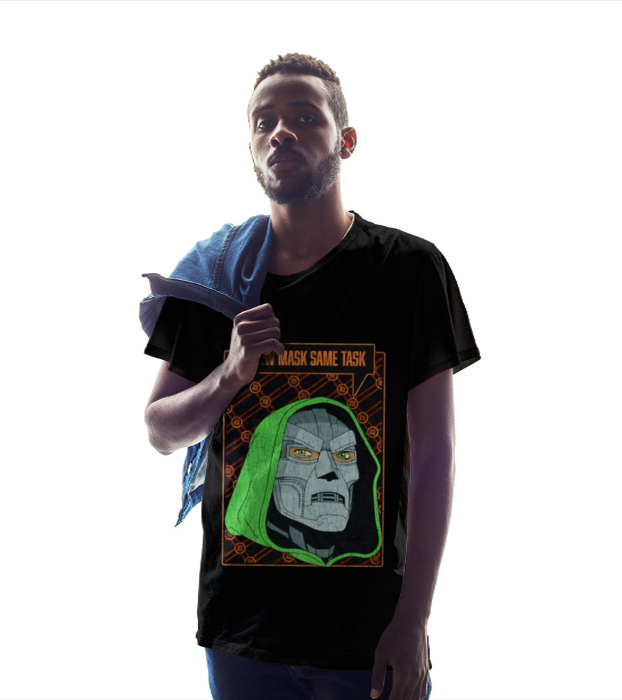 New Mask Same Task Doctor Doom Marvel Villain Green Hood Comic Book Hero T-Shirt