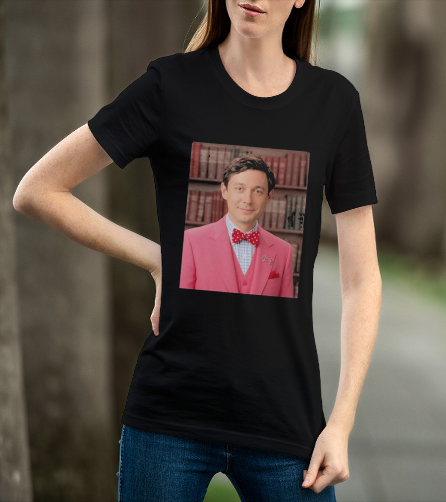 Pinky Herman Jon Ossoff Bow Tie Suit T-Shirt