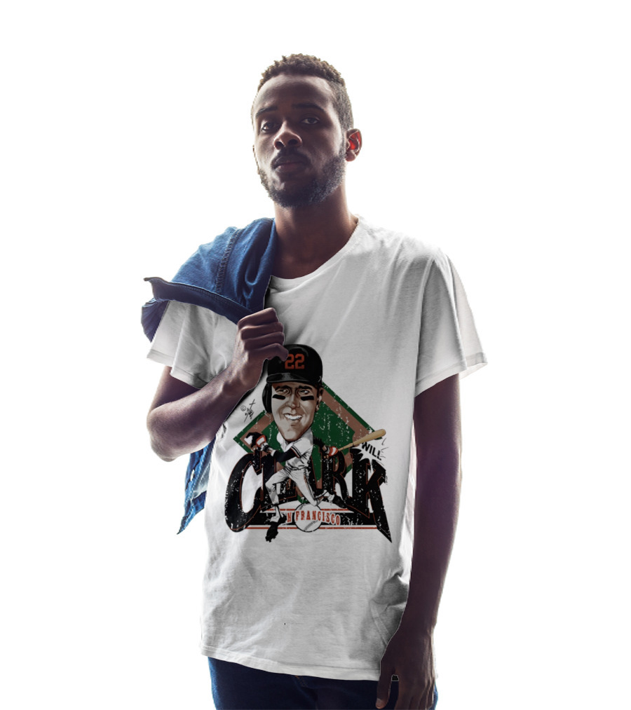 Will Clark San Francisco Giants 22 Bruce Stark Caricature T-Shirt