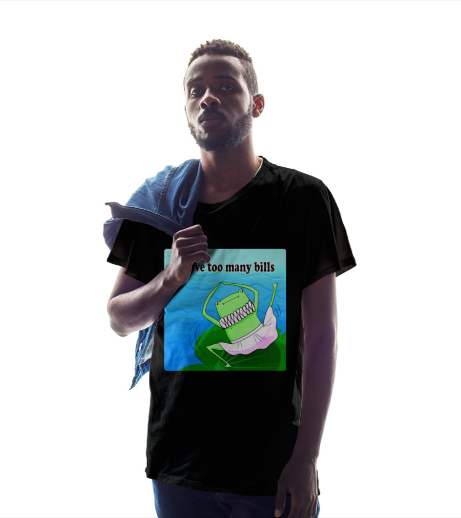 I Have Too Many Bills Dancing Frog Ballerina T-Shirt