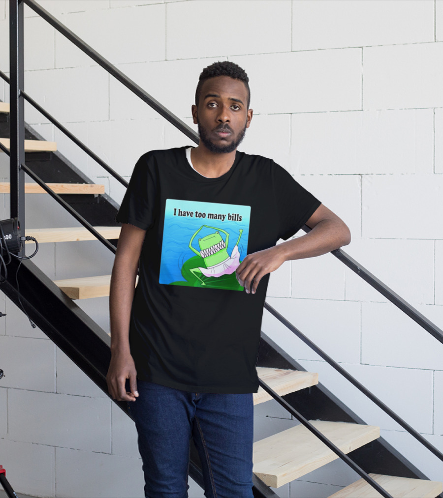 I Have Too Many Bills Dancing Frog Ballerina T-Shirt