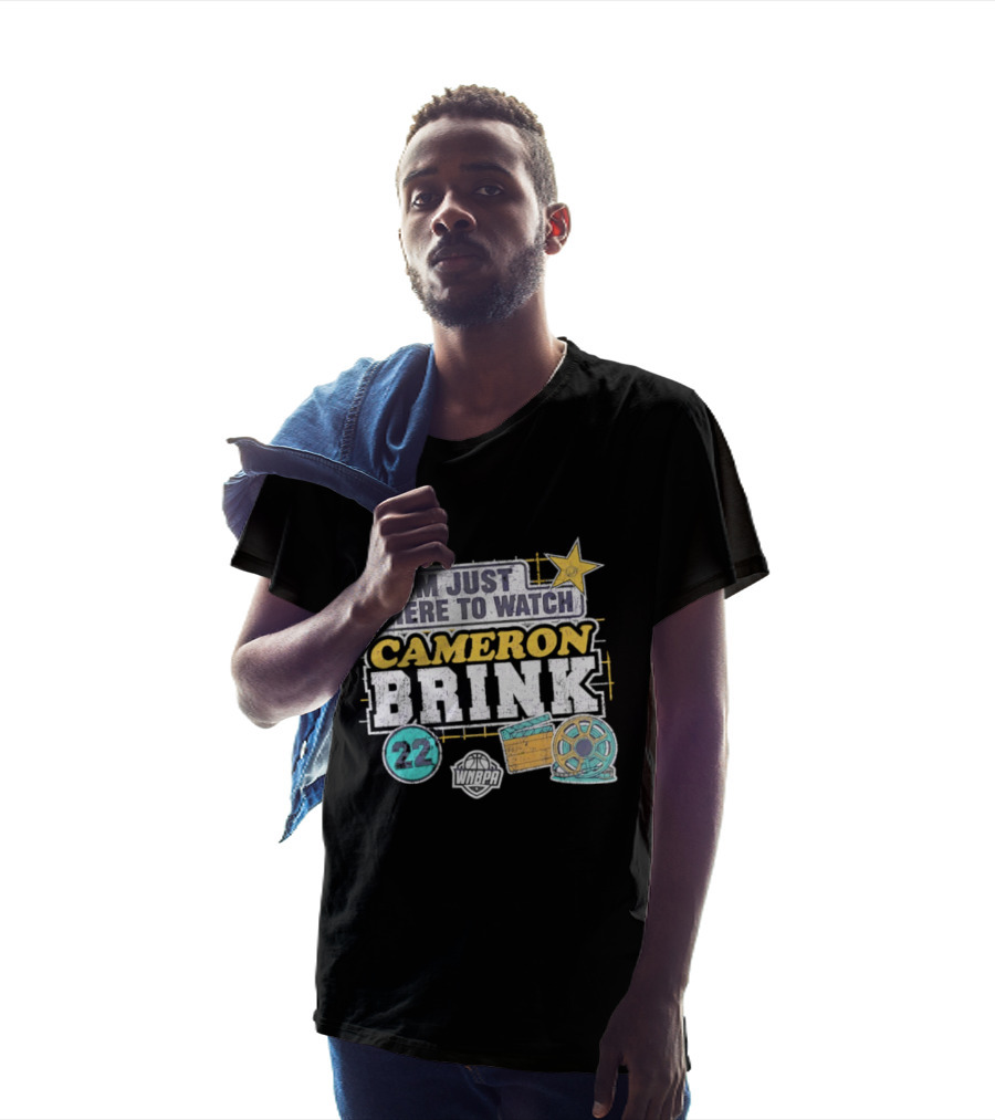 I'm Just Here To Cameron Brink 22 Los Angeles Sparks WNBA Movie Reel Basketball Star T-Shirt