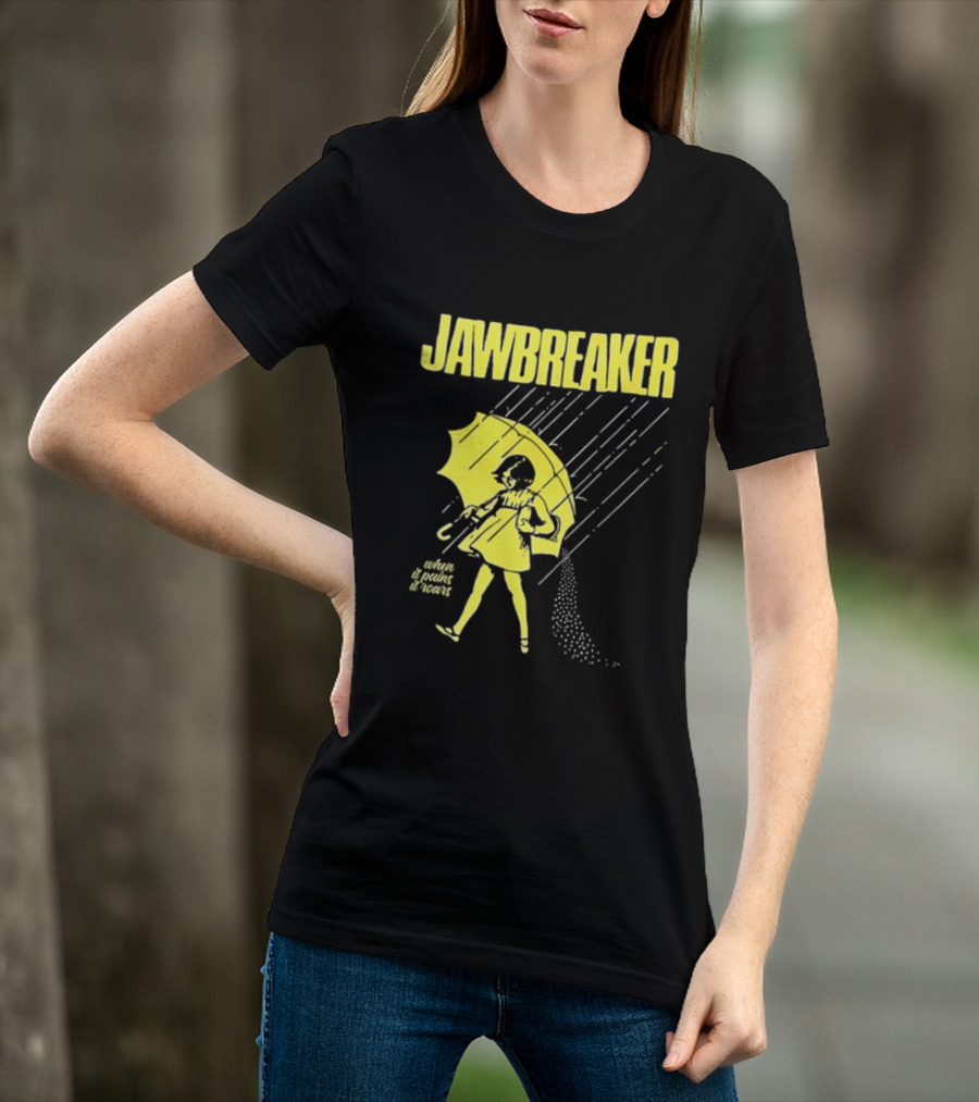 Jawbreaker When It Pains It Roars 2025 Japan Autumn Umbrella Girl T-Shirt