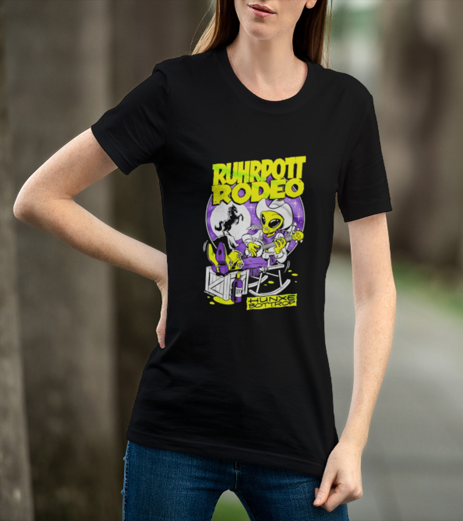 Ruhrpott Rodeo Hunxe Bottrop Extraterrestrial Banjo Player T-Shirt