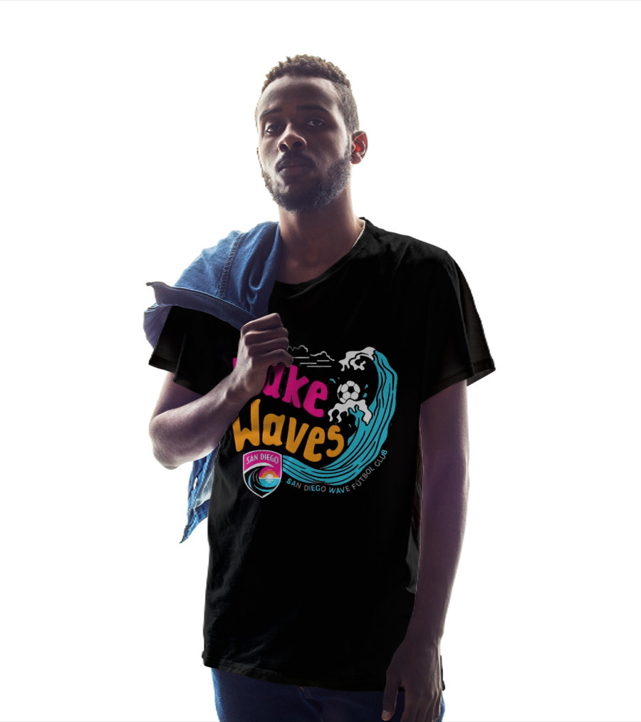 San Diego Wave Futbol Club Make Waves San Diego T-Shirt
