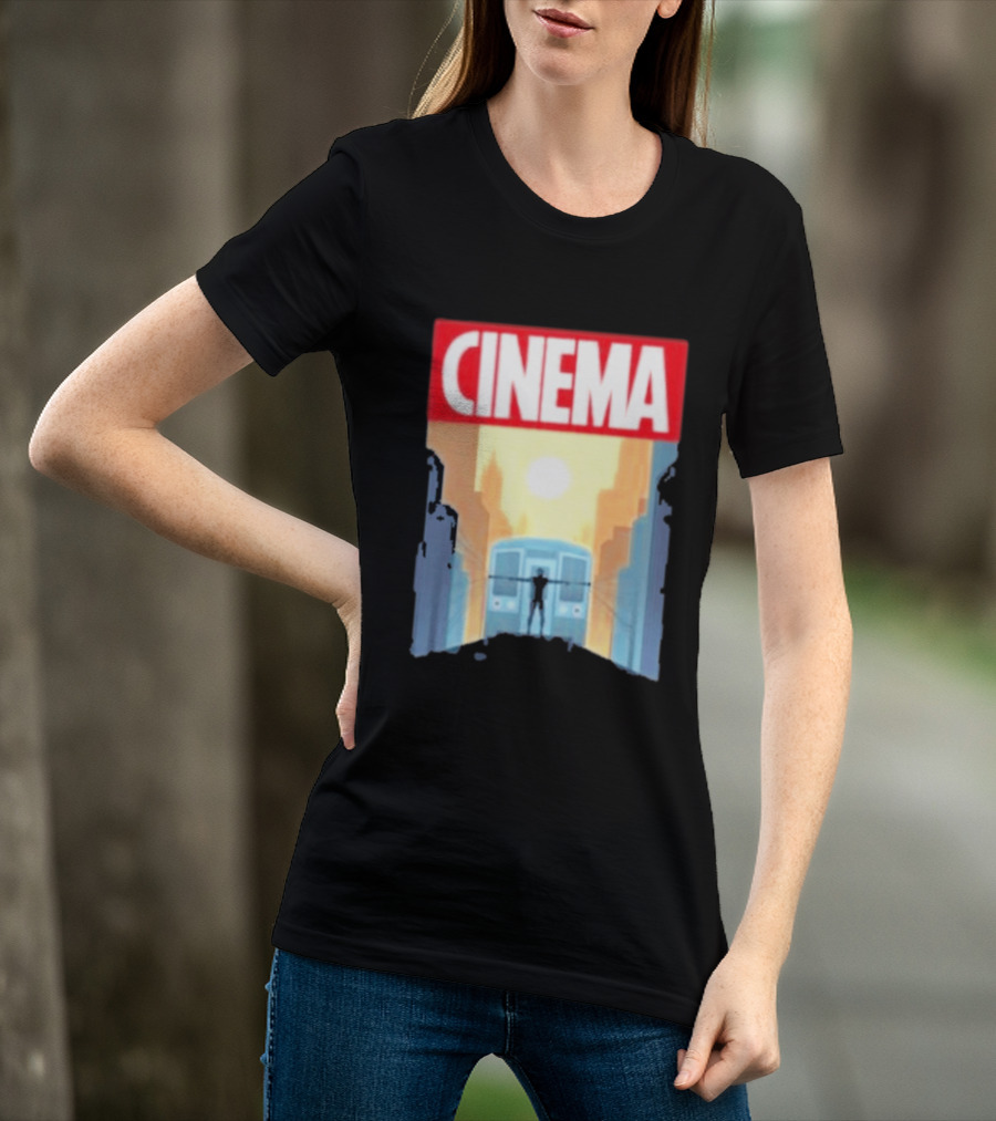 Screencrush Cinema Spidey Subway Sunset Scene T-Shirt