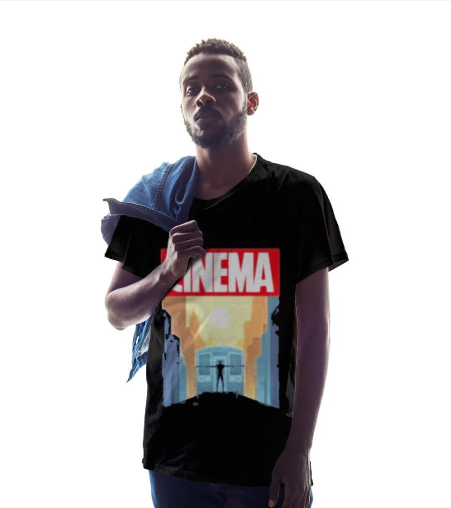 Screencrush Cinema Spidey Subway Sunset Scene T-Shirt