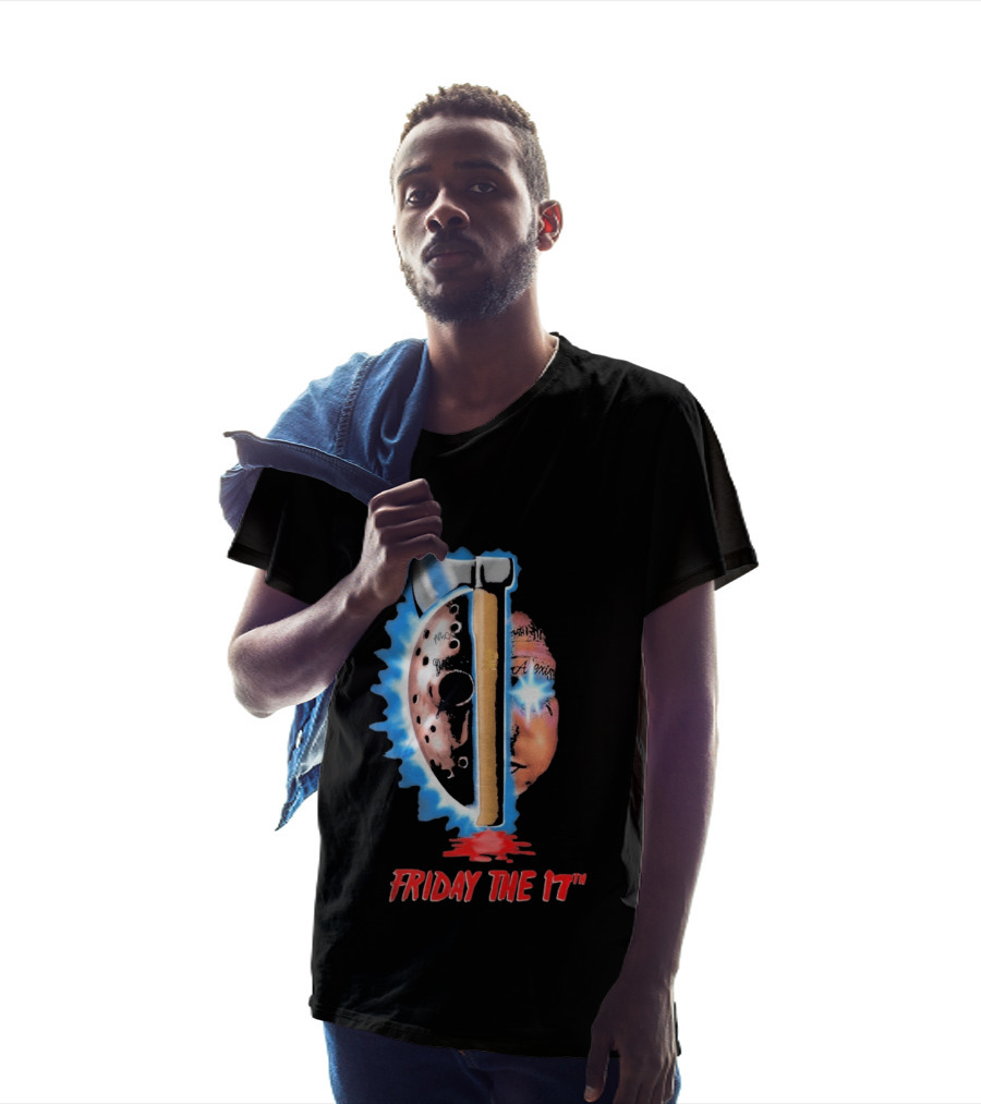 Ouija Macc Friday The 17th Part VII Axe Horror Mask T-Shirt