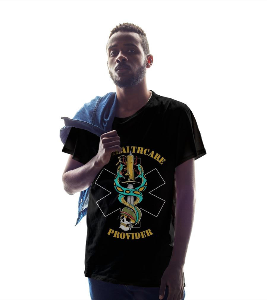 Unhealthcare Provider Snake Skull T-Shirt