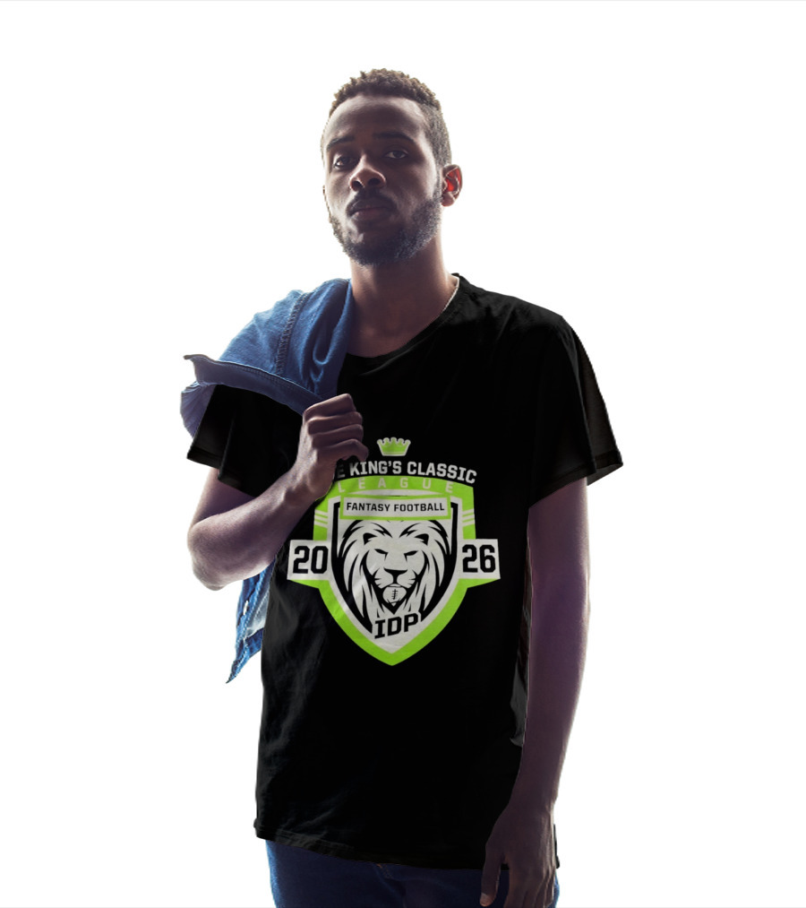 The King's Classic League Fantasy Football 2026 IDP Lion T-Shirt
