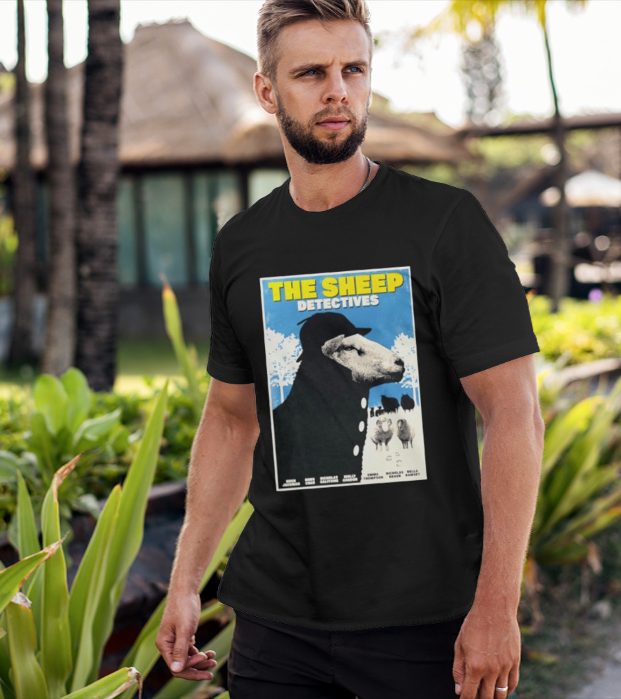 The Sheep Detectives Hugh Jackman Hong Chau Nicholas Galitzine Molly Gordon Emma Thompson Nicholas Braun Bella Ramsey T-Shirt