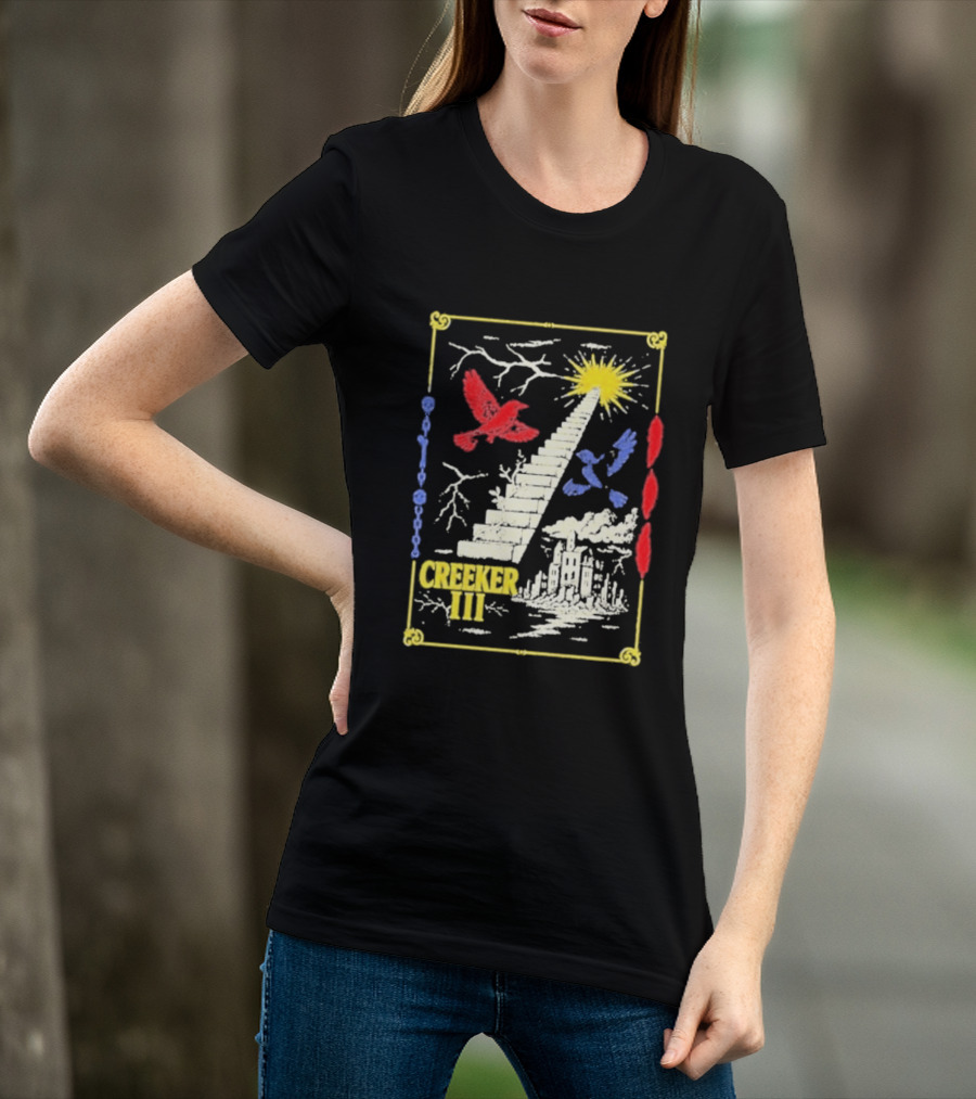 Creeker III Stairway To Sun With Red Bird And Blue Bird T-Shirt