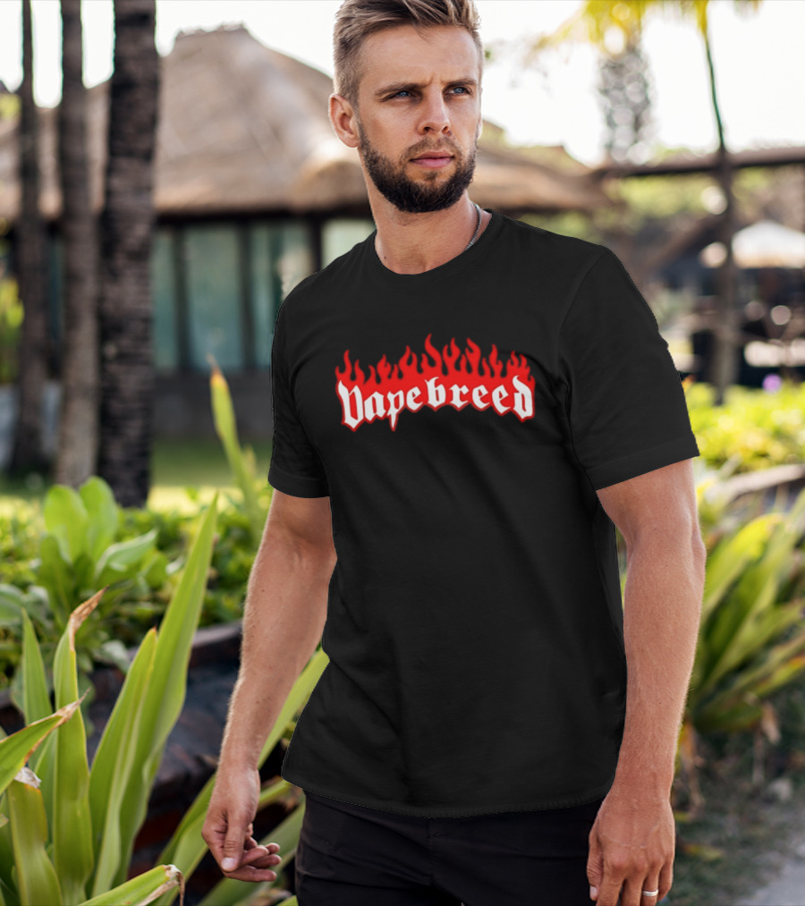 Vapebreed Flame Style Vapebreed Vaping Vape Culture T-Shirt