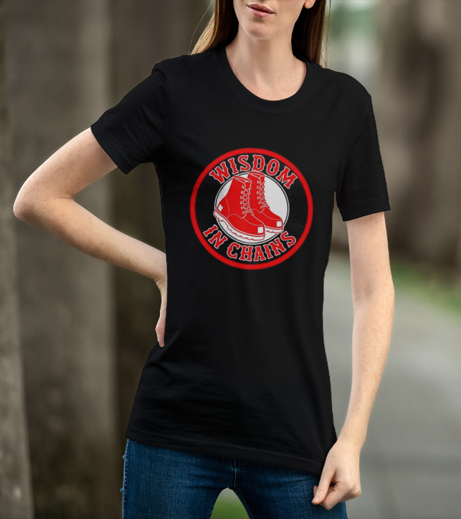Wisdom In Chains Red Boots Hardcore Punk Band T-Shirt