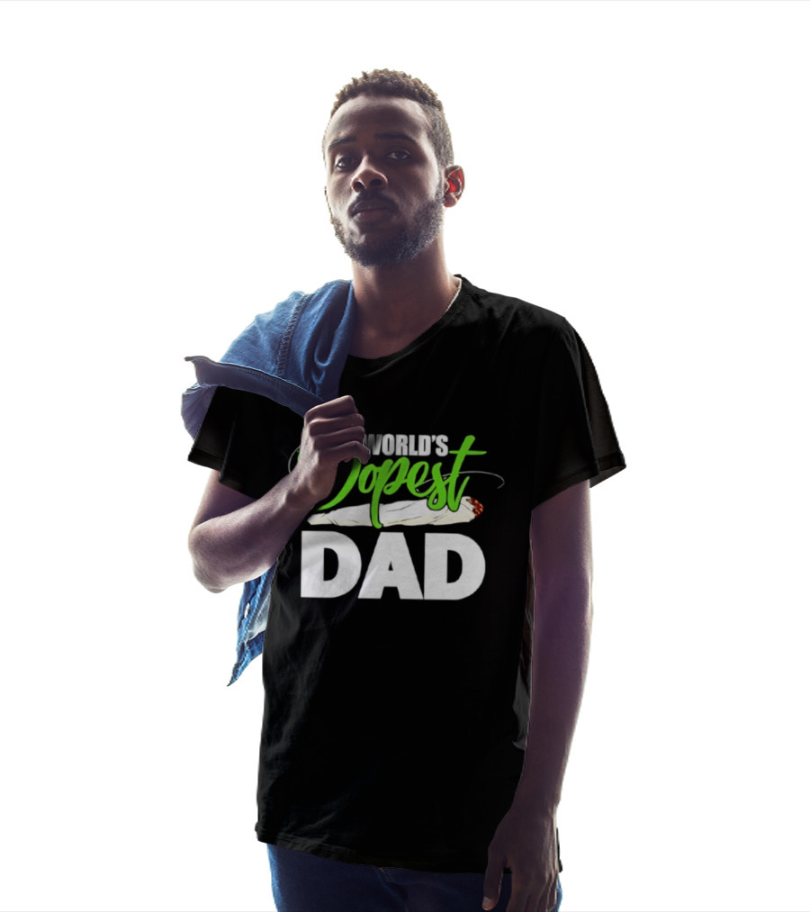 World's Dopest Dad Weed Marijuana Father T-Shirt
