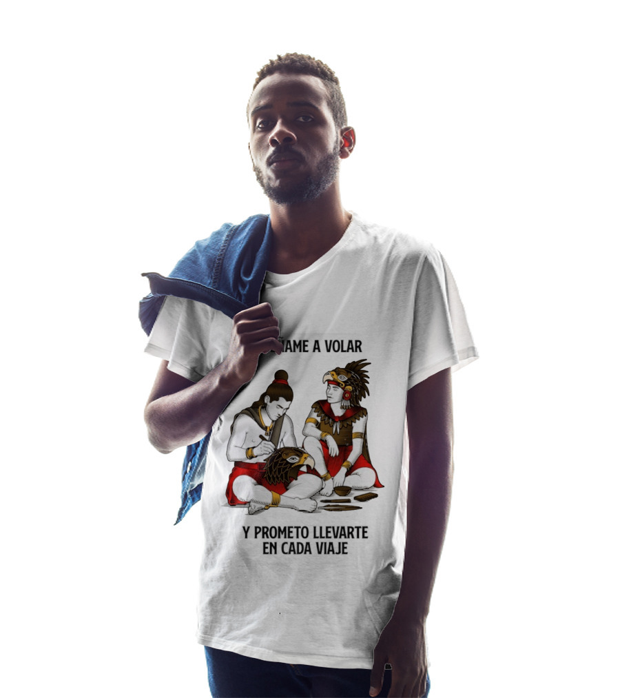 Enséñame A Volar Prometo Llevarte En Cada Viaje Guerrero Águila Guerrero Jaguar T-Shirt