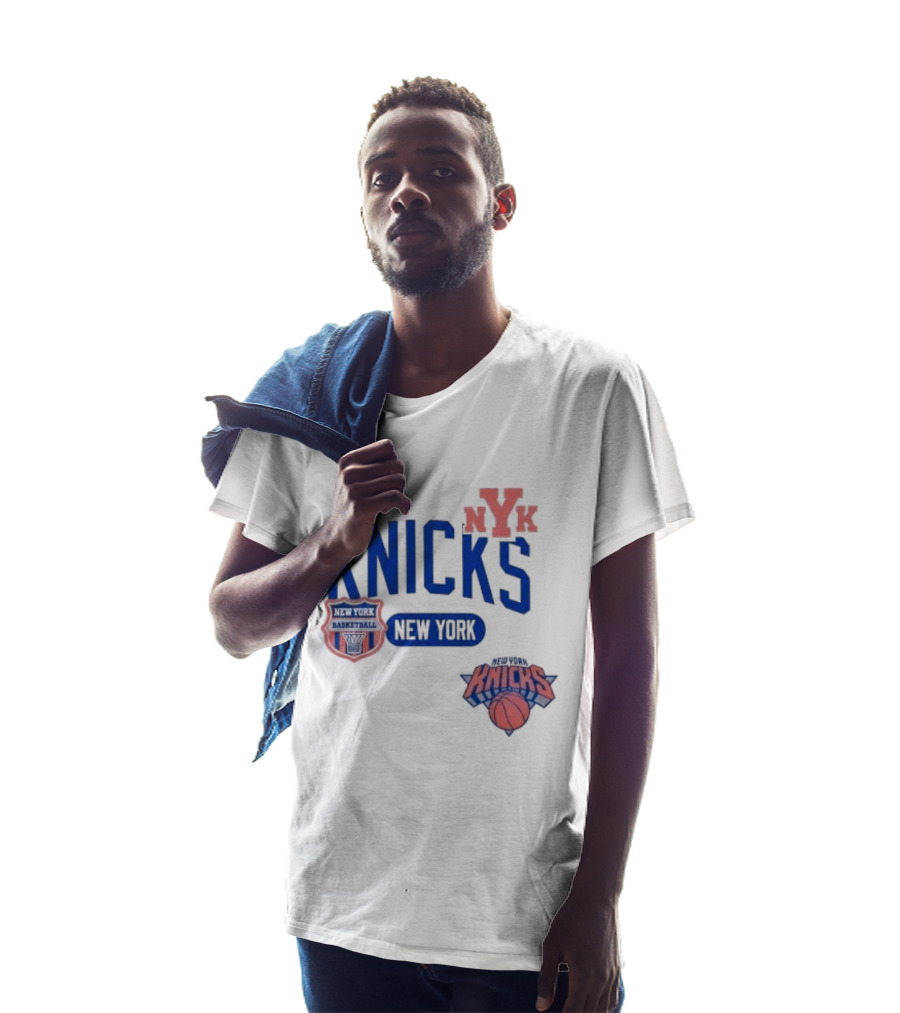 New York Knicks NYK Basketball NBA Collage T-Shirt