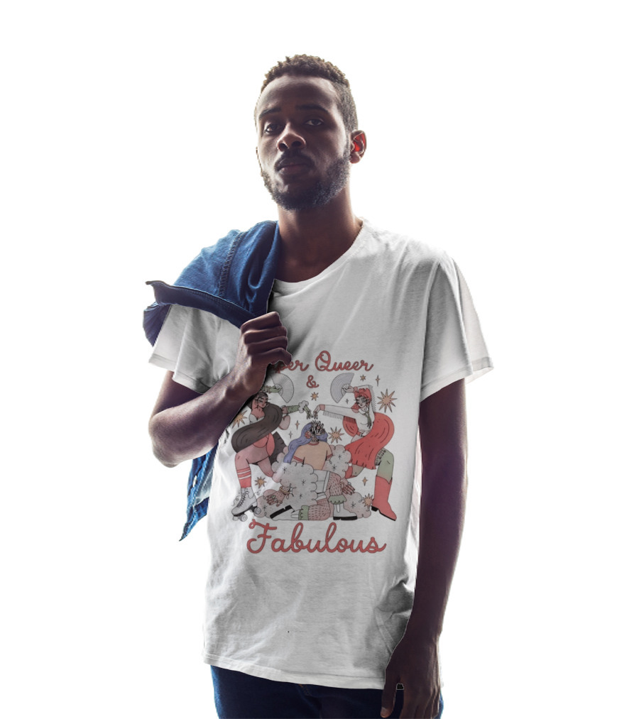Super Queer Fabulous LGBTQ Pride Inclusive Energetic Celebration T-Shirt