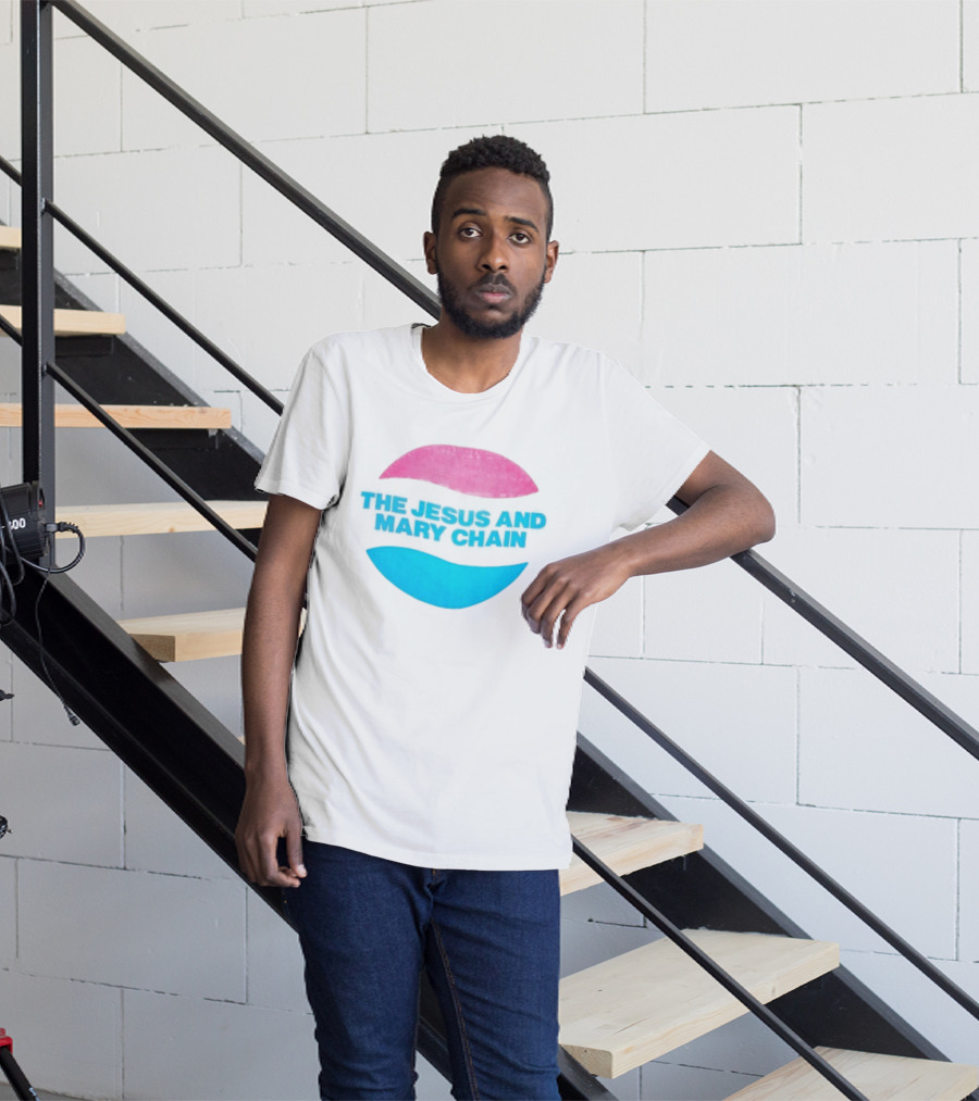 The Jesus And Mary Chain Pink Blue Lips Alternative Rock T-Shirt