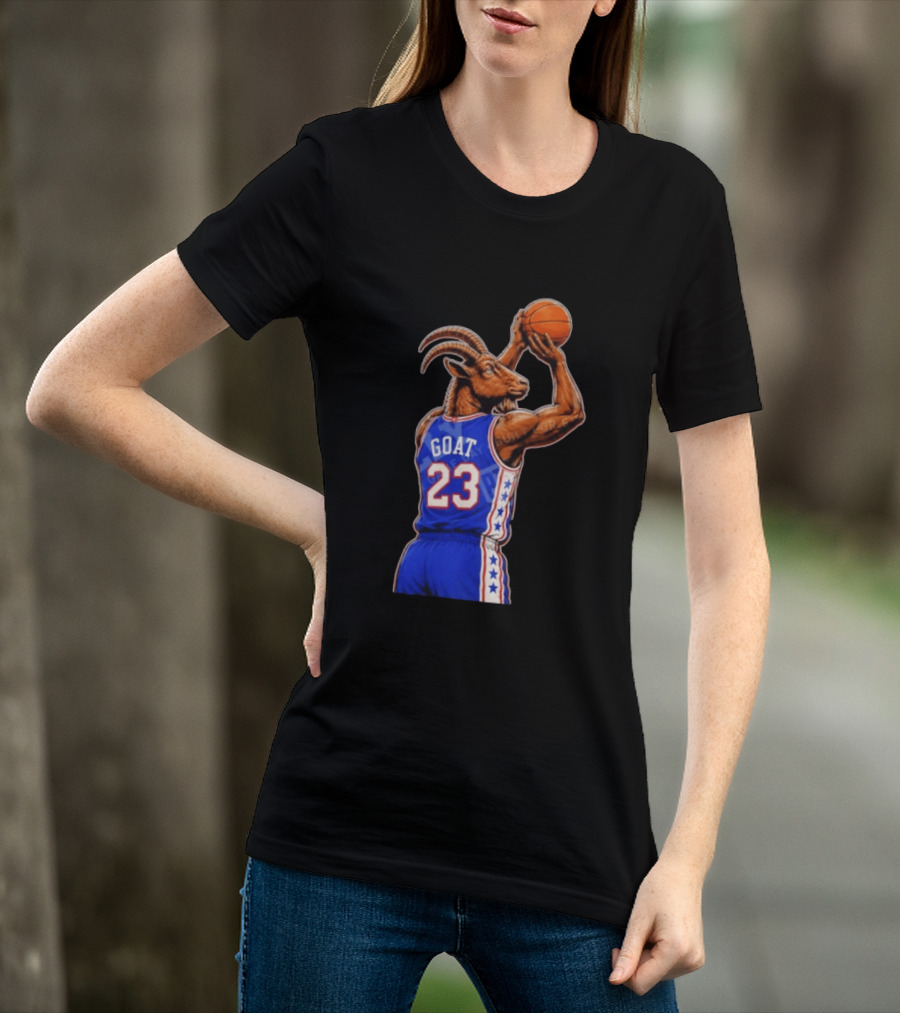 GOAT 23 Basketball Jersey Philadelphia Sixers LeBron James T-Shirt