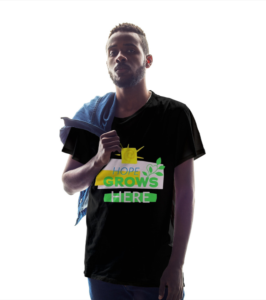 HOPE GROWS HERE Sun And Leaves T-Shirt