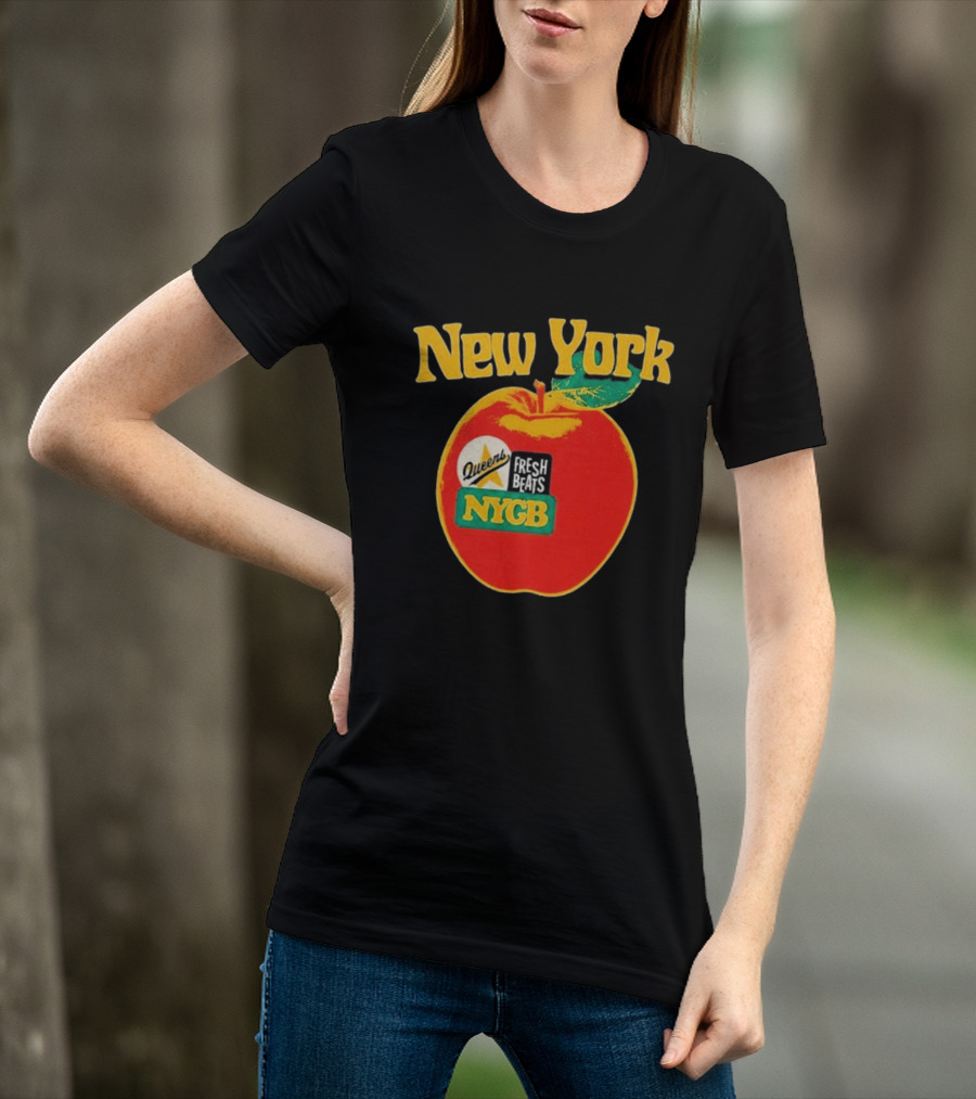 New York Queens Fresh Beats NYGB Apple T-Shirt