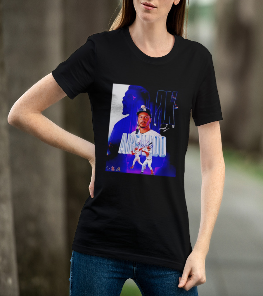 Nolan Arenado 2K Hits Retro Baseball Milestone Celebration T-Shirt