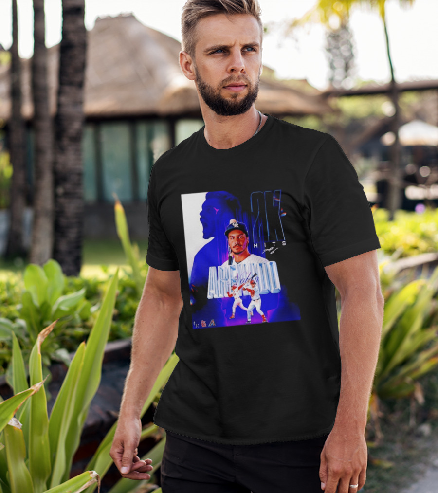 Nolan Arenado 2K Hits Retro Baseball Milestone Celebration T-Shirt
