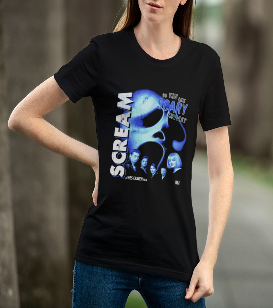 Scream Do You Like Scary Movies A Wes Craven Film Retro Collage T-Shirt