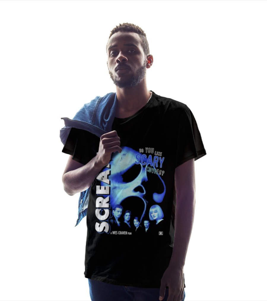 Scream Do You Like Scary Movies A Wes Craven Film Retro Collage T-Shirt