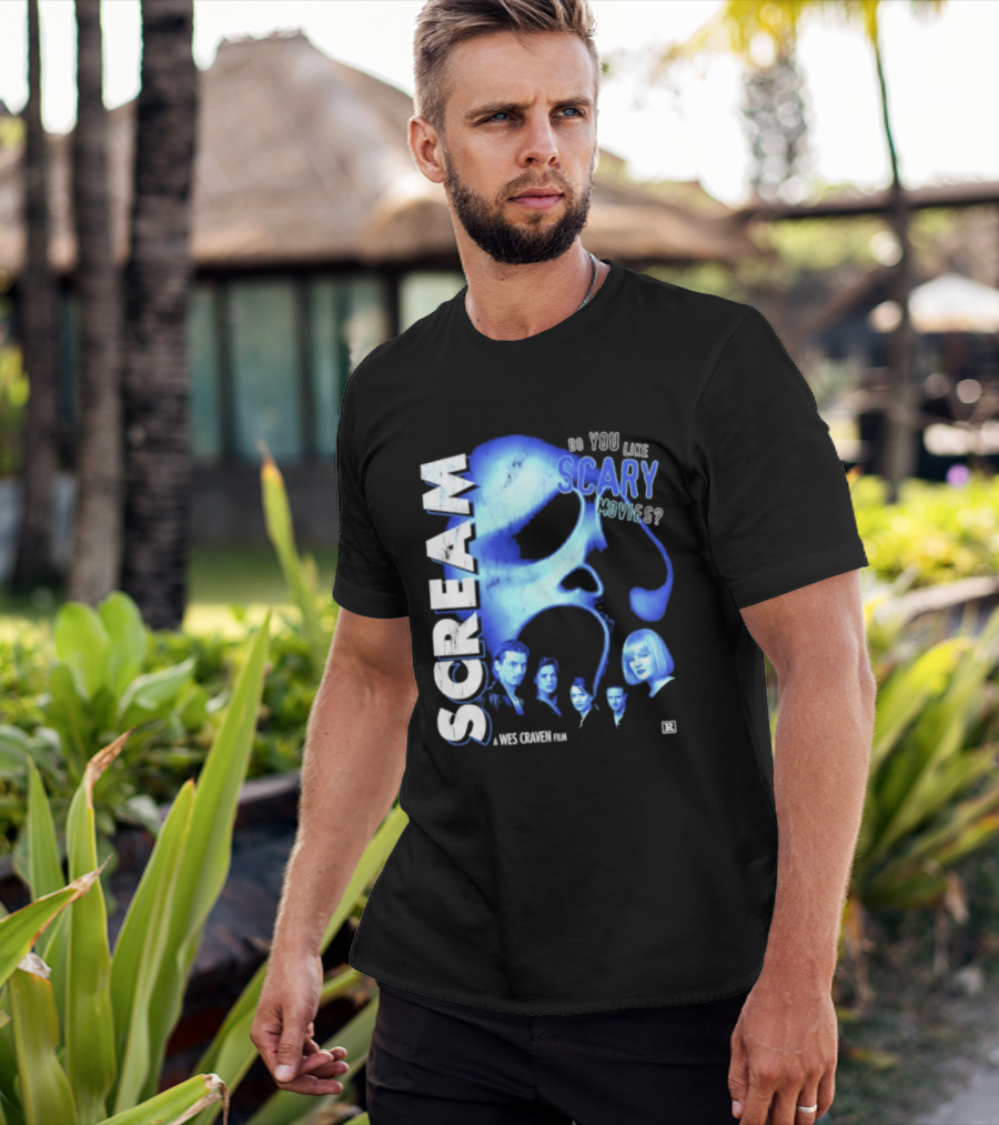 Scream Do You Like Scary Movies A Wes Craven Film Retro Collage T-Shirt