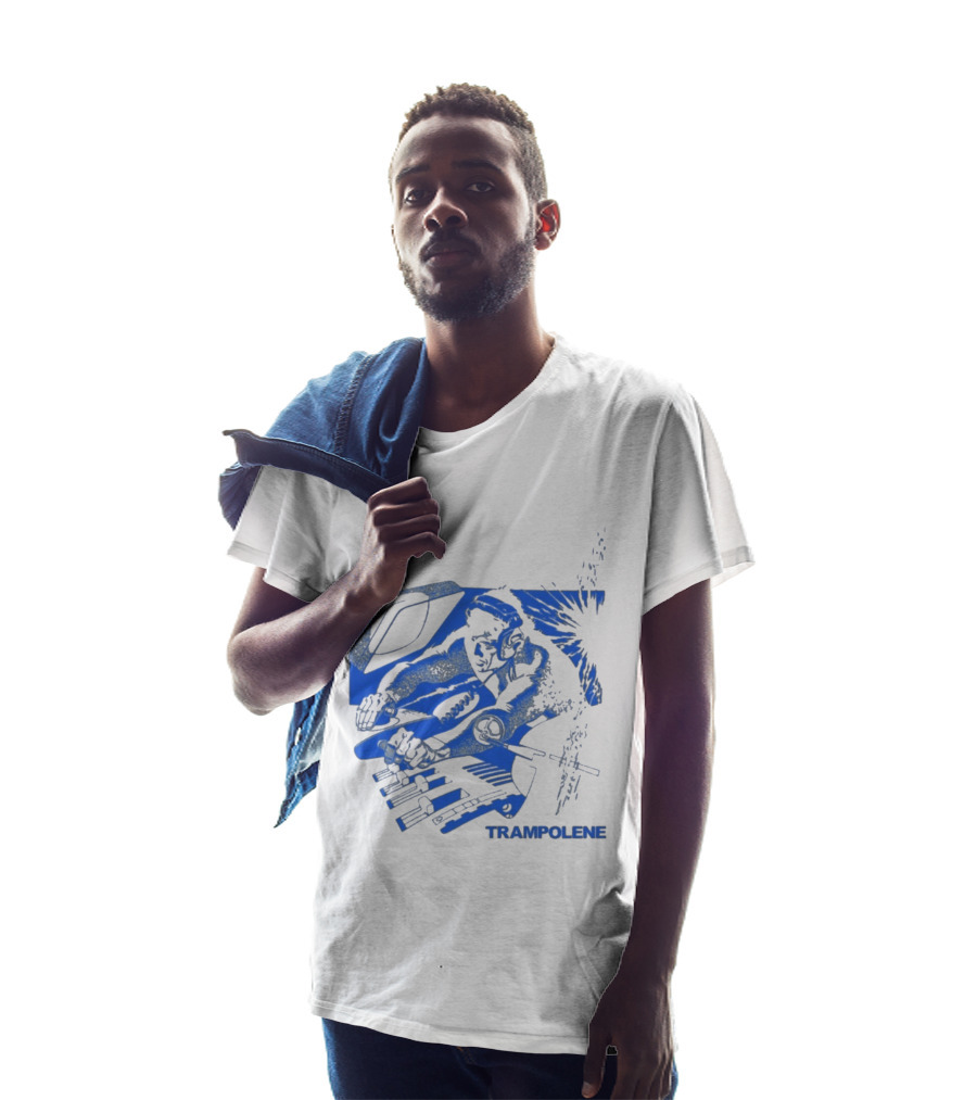 Trampolene DJ Tramps Music Mixing Motorcycle T-Shirt