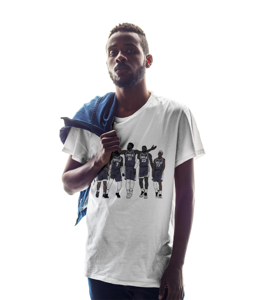 Lebron James Jaylen Brown Joel Embiid VJ Edgecombe Tyrese Maxey Philly 21 23 0 7 77 T-Shirt